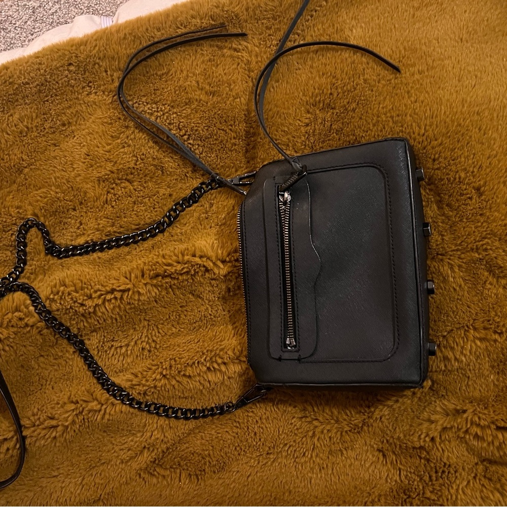 Rebecca Minkoff Black Leather Crossbody Bag